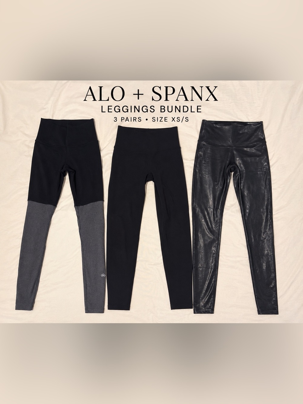 Alo + SPANX Leggings Bundle | High Waist Activewear | Size XS/S